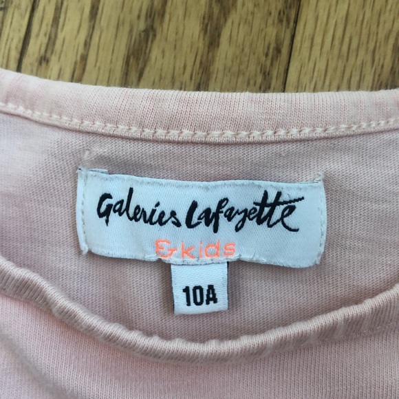 🇫🇷 Galeries Lafayette pink and Gold T-shirt - Picture 2 of 4